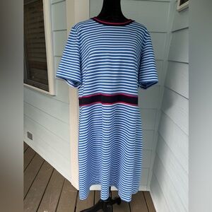 XXL Draper James blue stripe dress
